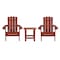 Flash Furniture Red Adirondack Side Table and 2 Chair Set JJ-C14501-2-T14001-RED-GG - alternate 4